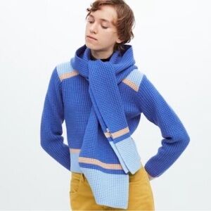 MARNI UNIQLO Knitted hoodie muffler scarf